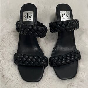 Dolce Vita Chunky Black Womens Sandels Size 10